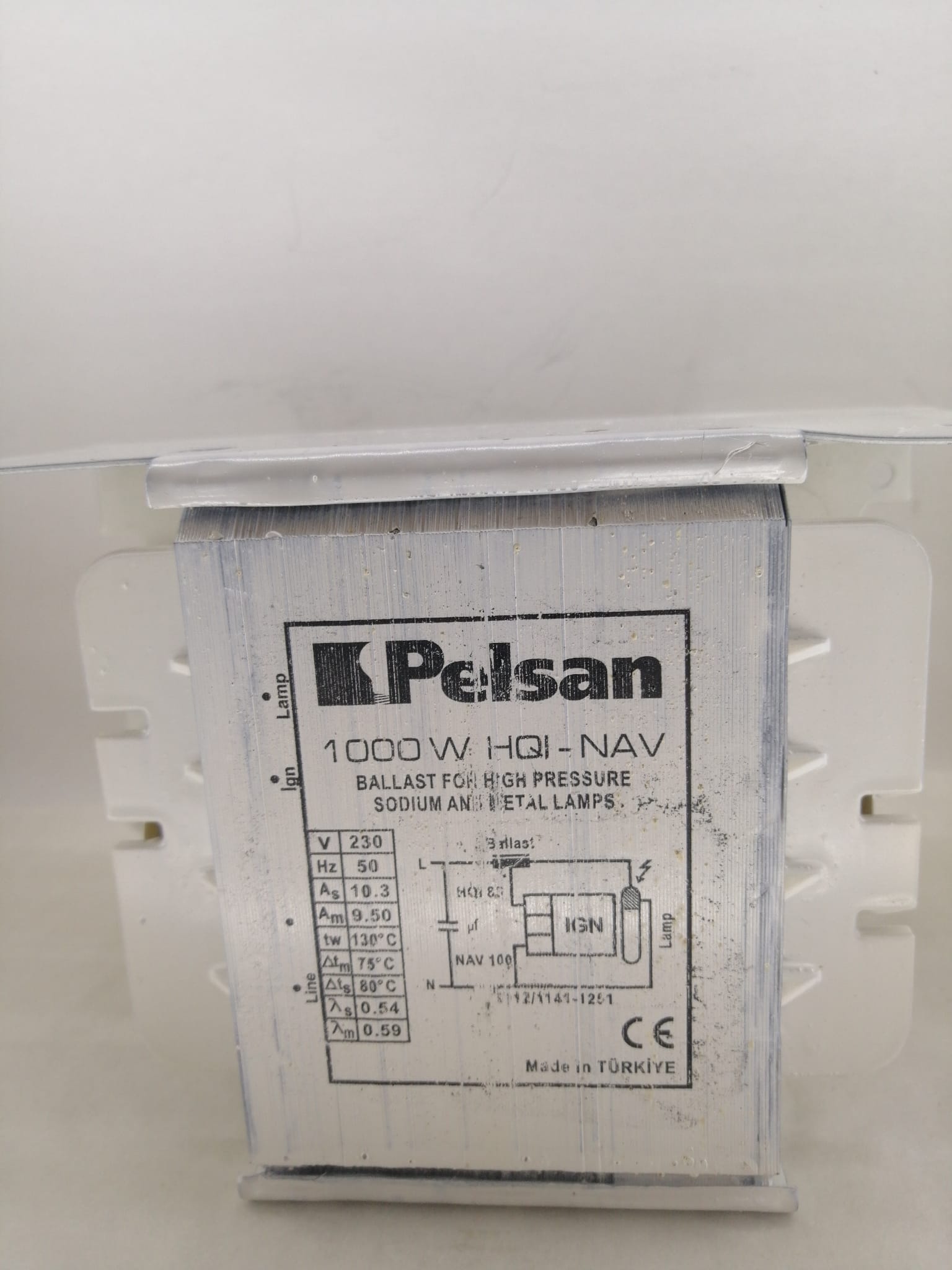 Pelsan 1000W Metal Halide Balastı