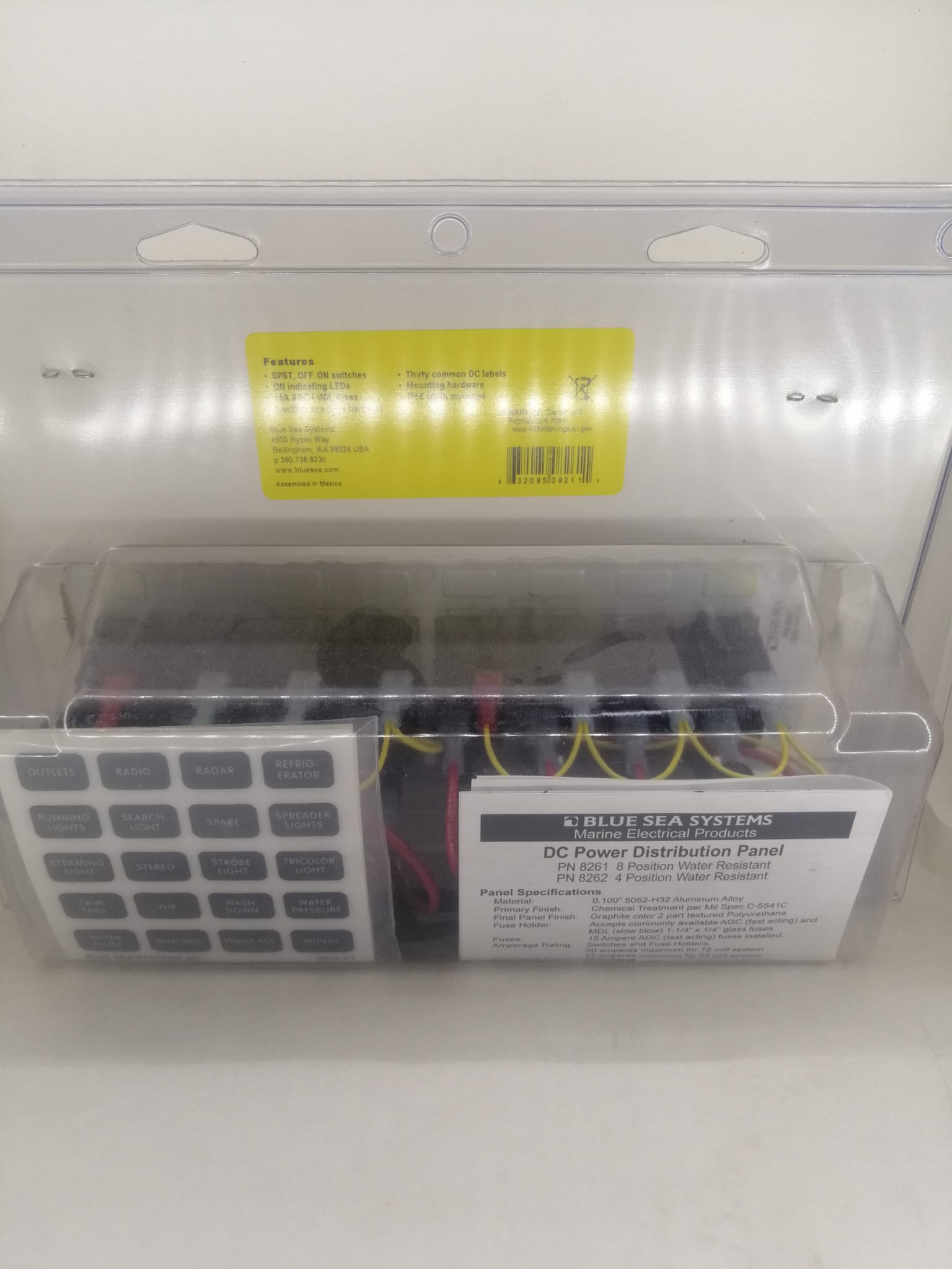Contura Water Resistant 12V DC Panel - 8 Position
