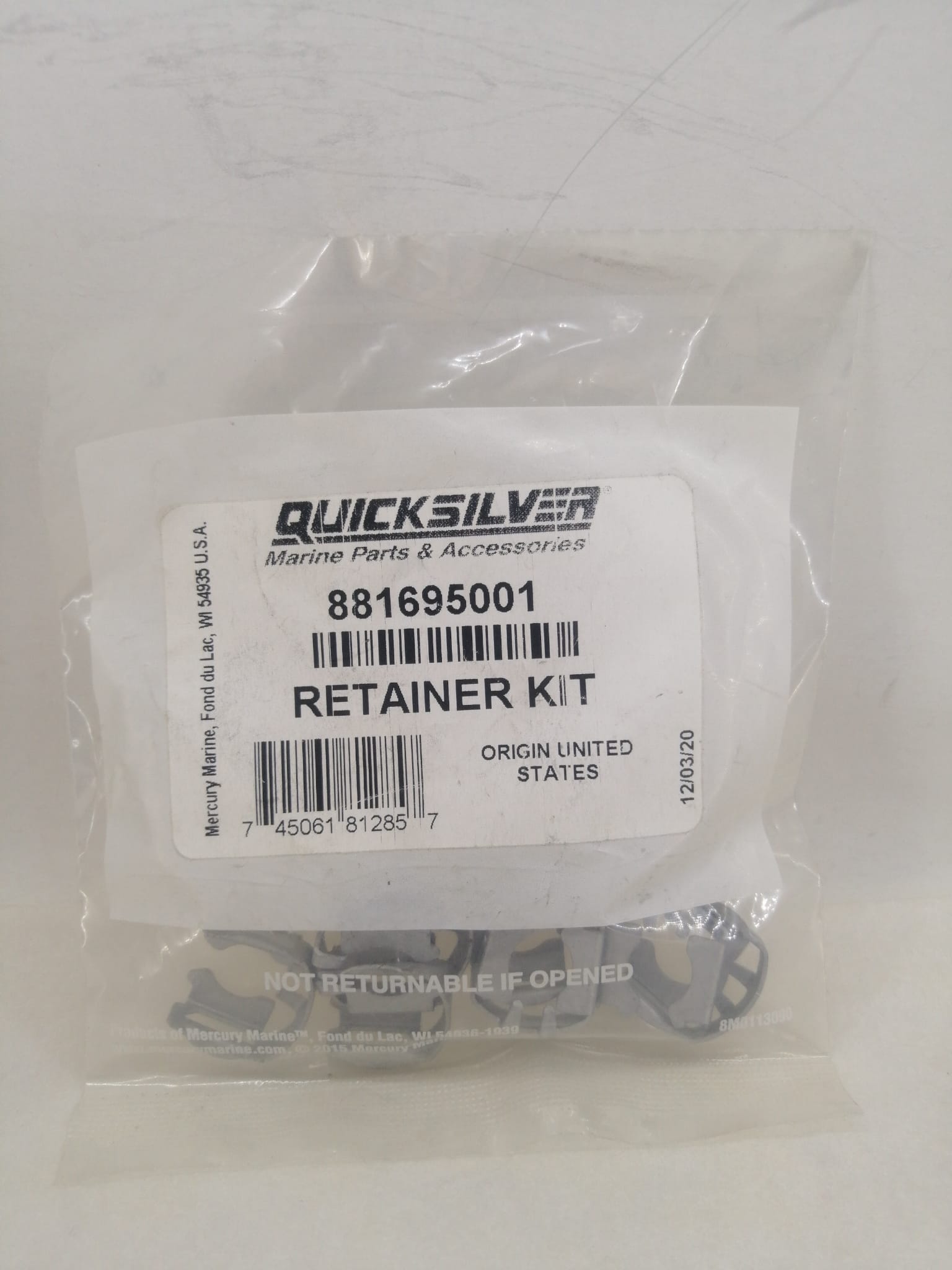 Quicksilver Rulman Sabitleme / Segman Kiti