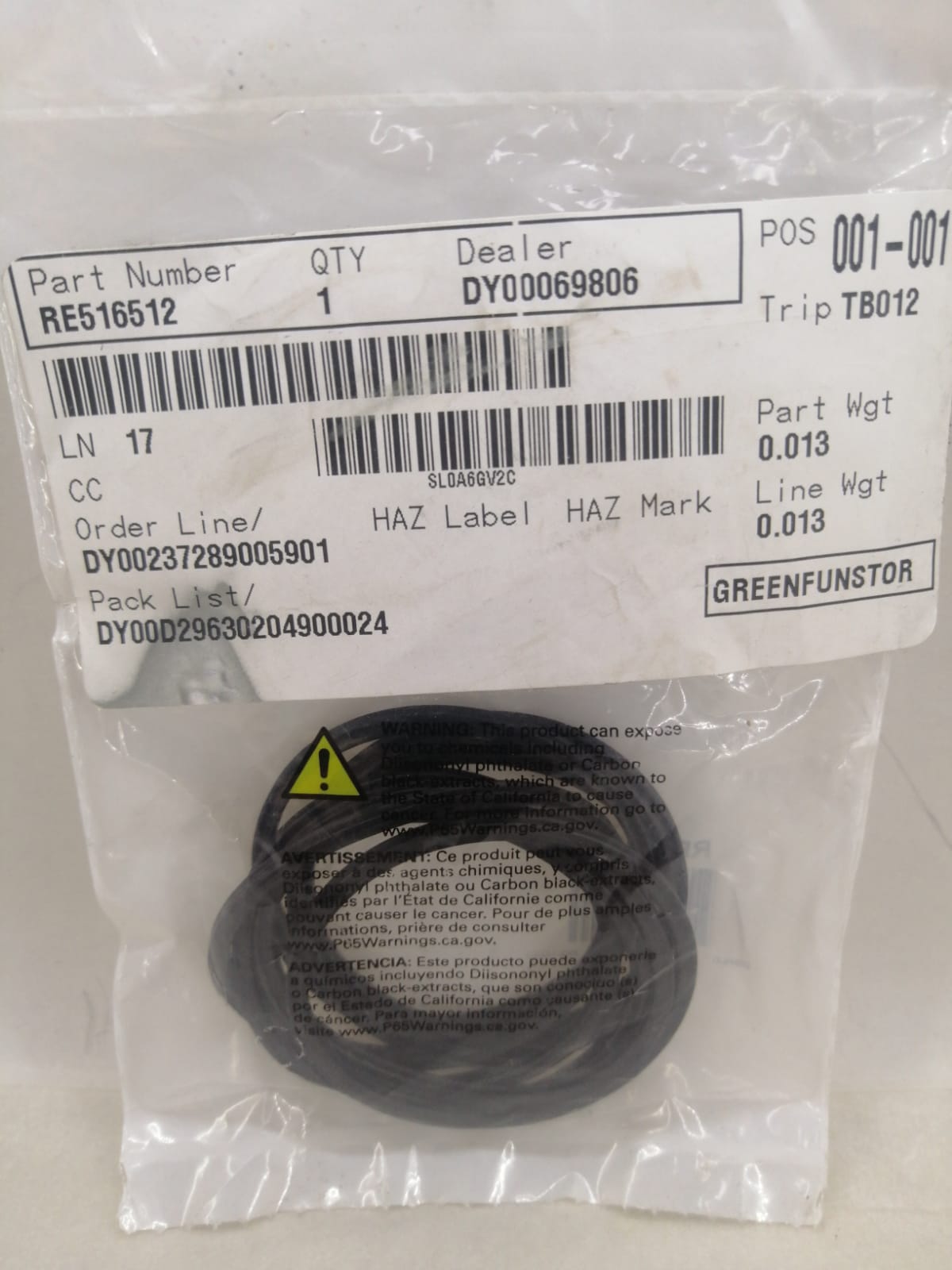 O-Ring Conta