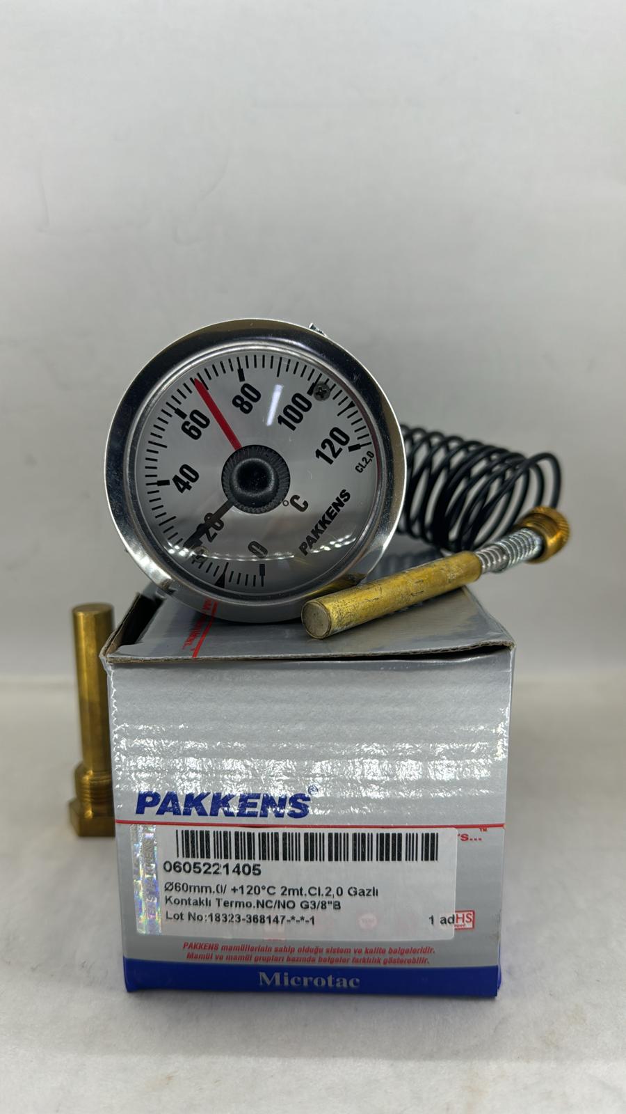 Ø60mm 0/120°C Tek Kontaklı Termometre