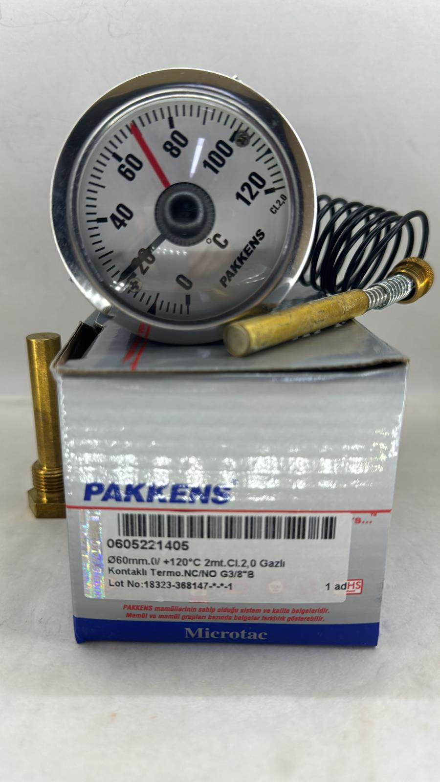 Ø60mm 0/120°C Tek Kontaklı Termometre