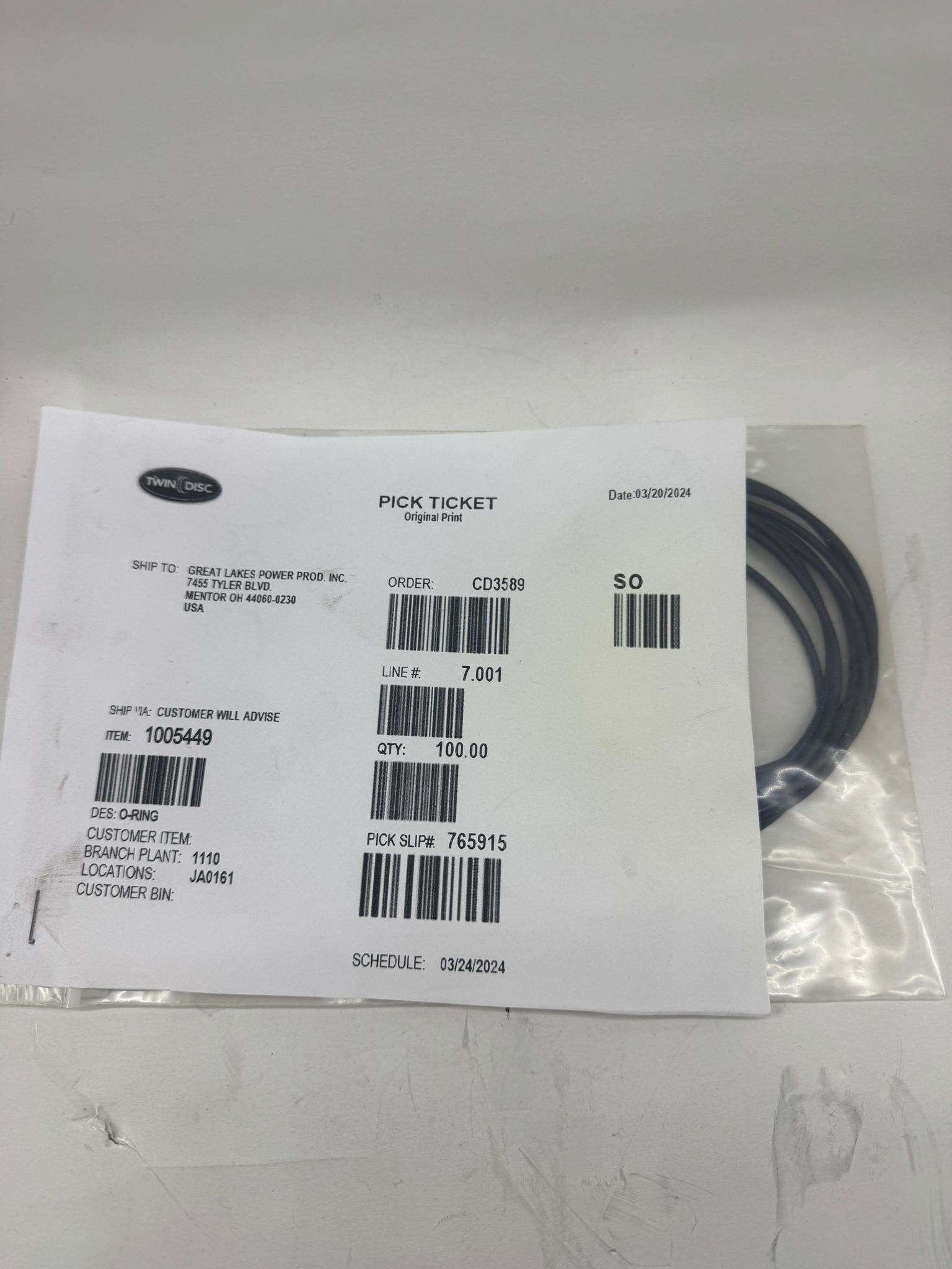 Arneson ASD14 Sürücü Uyumlu O-Ring Conta