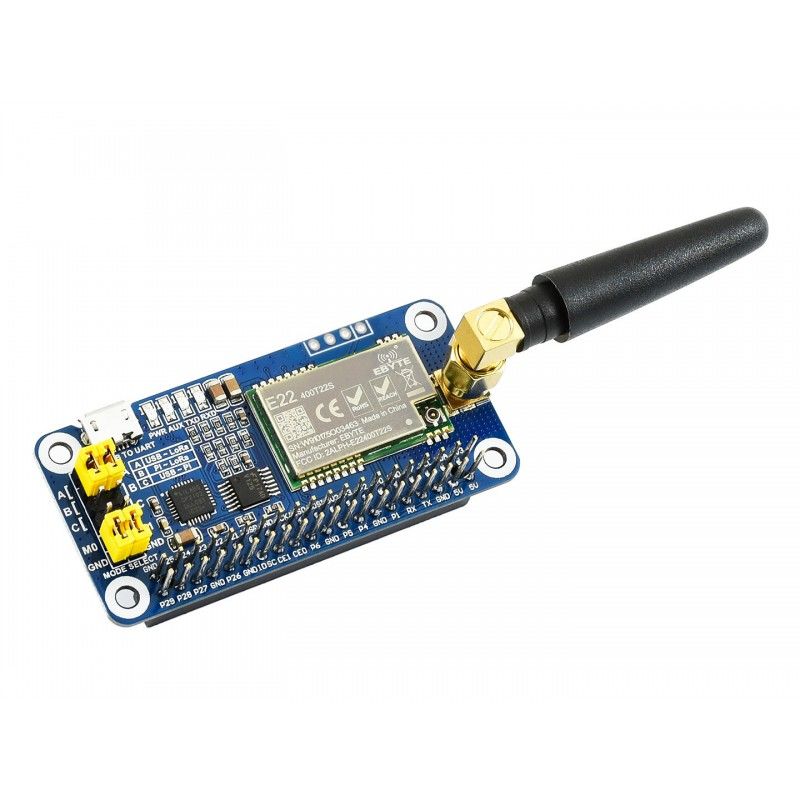 Raspberry Pi uyumlu SX1262 LoRa İletişim Kartı (868MHz)
